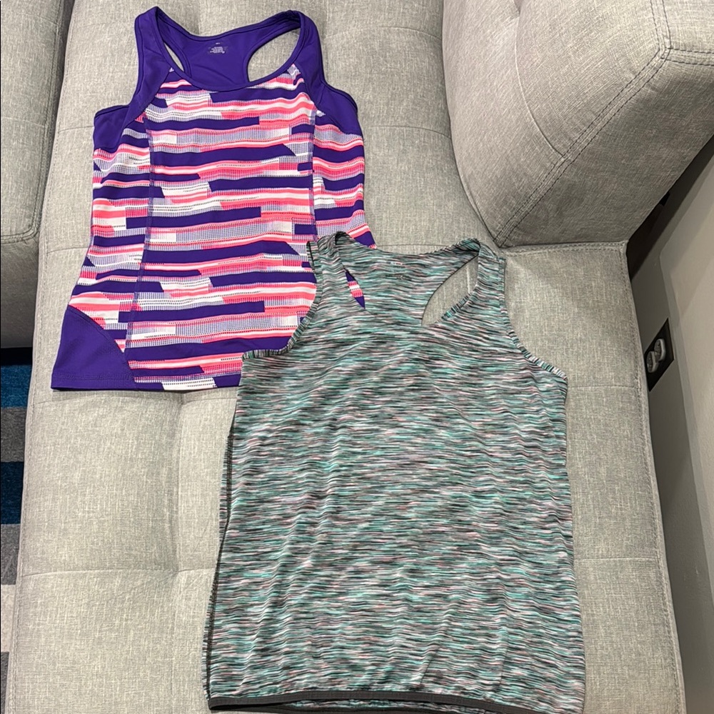 Tek Gear Women's Tank Tops - Purple and Multicolor